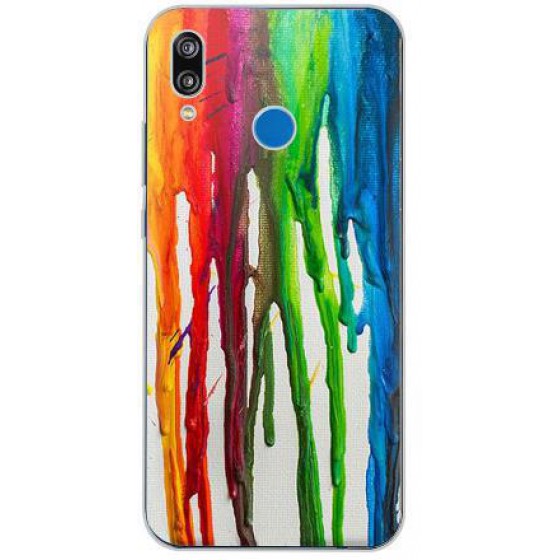 INOS ���� TPU ��� HUAWEI P20 LITE DUAL SIM ART THEME VERTICAL WATERCOLOR - (5205598116903)