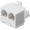 NEDIS TELECOM SPLITTER RJ11 MALE-2X RJ11 FEMALE WHITE - (TCGP90995WT)