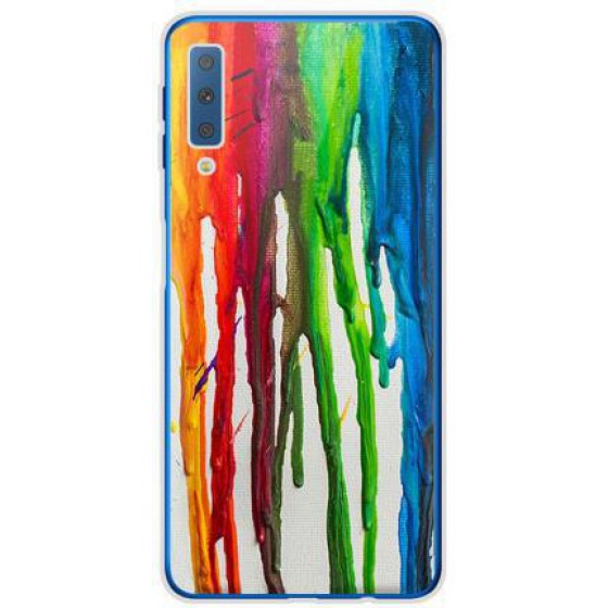 INOS ���� TPU ��� SAMSUNG A750F GALAXY A7 2018 ART THEME VERTICAL WATERCOLOR - (5205598116866)