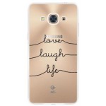 INOS ���� TPU ��� SAMSUNG J337F GALAXY J3 2018 DUAL SIM ART THEME LOVE LAUGH LIFE - (5205598112431)