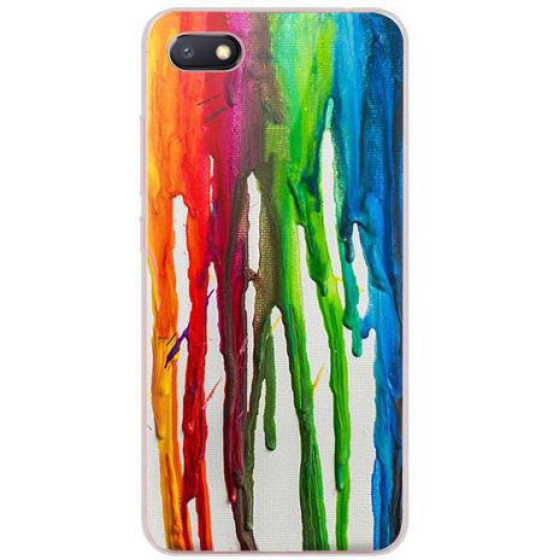 INOS ���� TPU ��� XIAOMI REDMI 6A DUAL SIM ART THEME VERTICAL WATERCOLOR - (5205598112233)