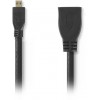 NEDIS HIGH SPEED HDMI CABLE WITH ETHERNET HDMI FEMALE-HDMI MICRO 0.2M- (CVGP34790BK02)