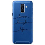 INOS ���� TPU ��� SAMSUNG A605F GALAXY A6 PLUS 2018 DUAL SIM ART THEME LOVE-LAUGH-LIFE - (5205598119010)