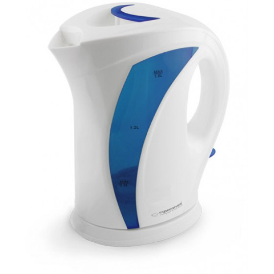 ESPERANZA ELECTRIC KETTLE IGUAZU 1.8L WHITE BLUE - (EKK018B)