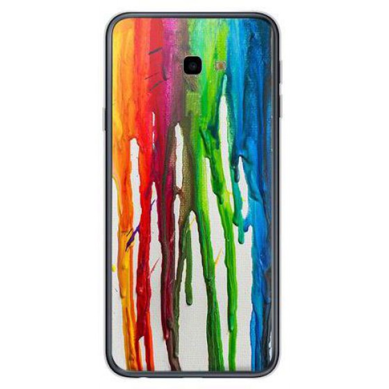 INOS ���� TPU ��� SAMSUNG J415F GALAXY J4 PLUS 2018 DUAL SIM ART THEME VERTICAL WATERCOLOR - (5205598116835)