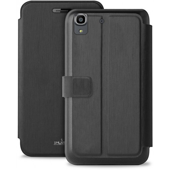 PURO ���� BOOKSTYLE WALLET ��� HUAWEI Y6 ����� - (HWY6BOOKCBLK)