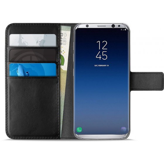 PURO ���� BOOKSTYLE WALLET ��� GALAXY S9 ����� - (SGS9BOOKC4BLK)
