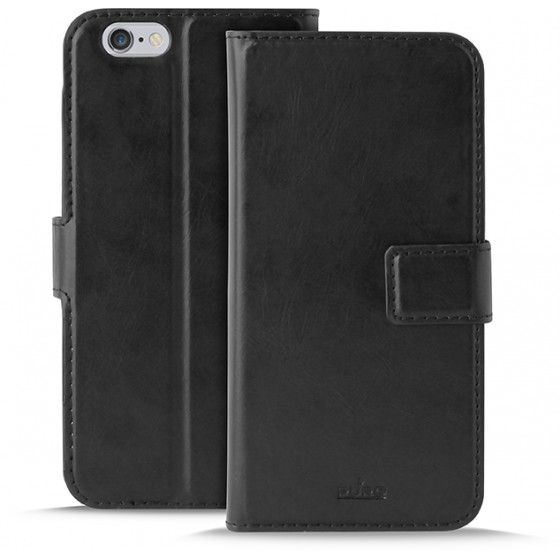 PURO ���� BOOKSTYLE WALLET ��� IPHONE 6 & 6S ����� - (IPC647BOOKC4BLK)