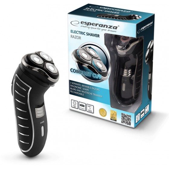 ESPERANZA MENS SHAVER RAZOR BLACK - (EBG002K)