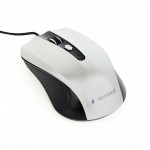 GEMBIRD USB OPTICAL MOUSE BLACK SILVER - (MUS-4B-01-BS)