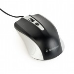 GEMBIRD USB OPTICAL MOUSE SILVER BLACK - (MUS-4B-01-SB)