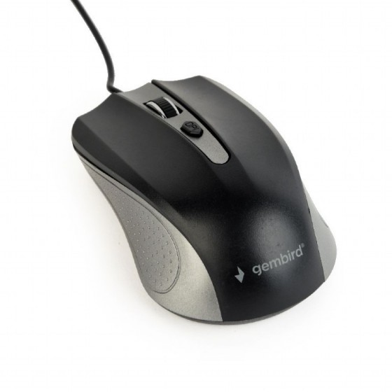 GEMBIRD USB OPTICAL MOUSE SPACE GREY BLACK - (MUS-4B-01-GB)