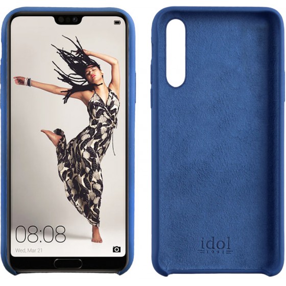 IDOL 1991 ���� ��� HUAWEI P20 PRO VELVET TPU BLUE - (5205308227547)