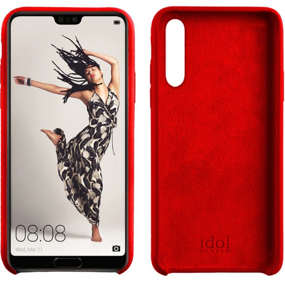 IDOL 1991 ���� ��� HUAWEI P20 PRO VELVET TPU RED - (5205308227912)