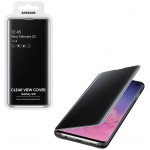SAMSUNG ���� ��� S10 G973 CLEAR VIEW STANDING BLACK - (EF-ZG973CBEGWW)