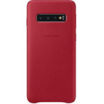 SAMSUNG ���� ��� S10 G973 LEATHER COVER RED - (EF-VG973LREGWW)