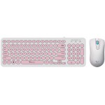 ALCATROZ WIRED MOUSE AND KEYBOARD JELLYBEAN U2000 W.PEACH - (U2000WP)