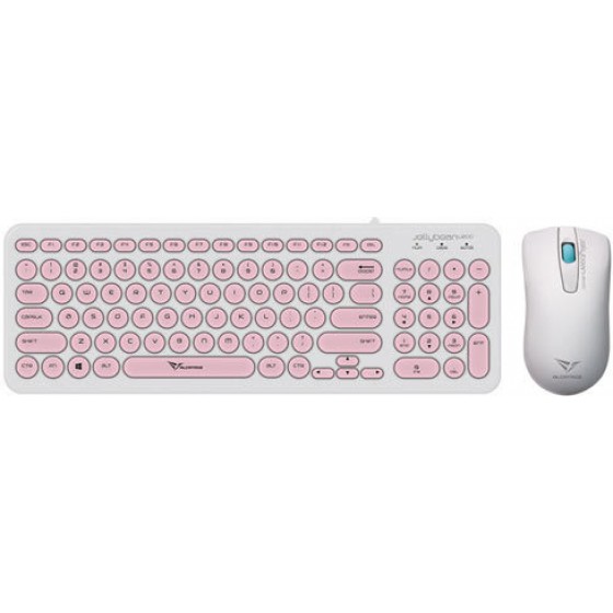 ALCATROZ WIRED MOUSE AND KEYBOARD JELLYBEAN U2000 W.PEACH - (U2000WP)