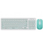 ALCATROZ WIRELESS MOUSE AND KEYBOARD JELLYBEAN A2000 W.MINT - (A2000WM)