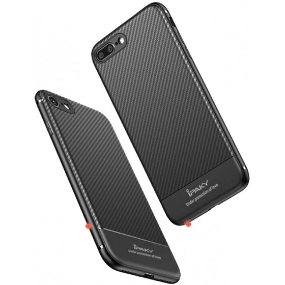 IPAKY ���� CARBON FIBER TPU IPK-024 FLEXIBLE ��� IPHONE 8/7 �����