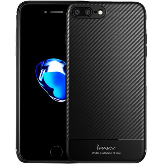 IPAKY ���� CARBON FIBER TPU IPK-025 FLEXIBLE ��� IPHONE 8 PLUS �����