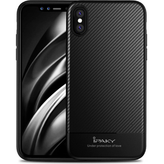 IPAKY ���� CARBON FIBER TPU IPK-026 FLEXIBLE ��� IPHONE XS/X �����