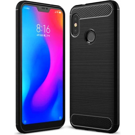 POWERTECH ���� CARBON FLEXIBLE ��� XIAOMI MI A2 LITE/REDMI 6 PRO ����� - (MOB-1212)