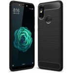 POWERTECH ���� CARBON FLEXIBLE TPU ��� XIAOMI MI A2 ����� - (MOB-1211)