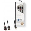 NEDIS STEREO AUDIO CABLE 3.5MM MALE - 2X RCA MALE 1.0M ������� - (CABW22200AT10)