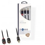 NEDIS STEREO AUDIO CABLE 3.5MM MALE - 2X RCA MALE 2.0M ������� - (CABW22200AT20)