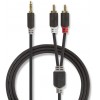 NEDIS STEREO AUDIO CABLE 3.5MM MALE - 2X RCA MALE 2.0M ������� - (CABW22200AT20)