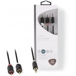 NEDIS STEREO AUDIO CABLE 3.5MM MALE - 2X RCA MALE 3.0M ������� - (CABW22200AT30)