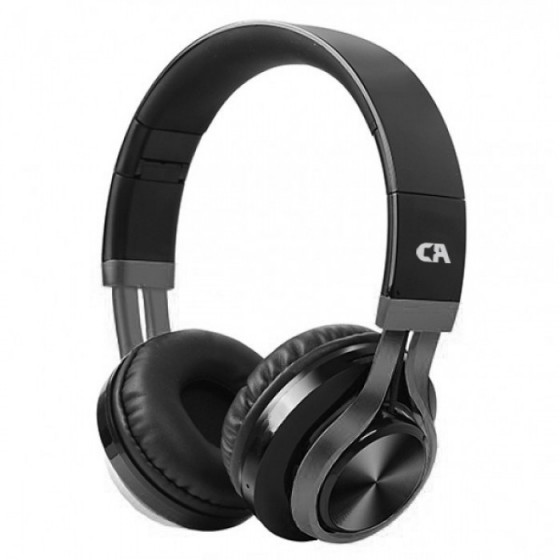 CRYSTAL AUDIO OE-02-K BLACK-GUNMENTAL ON-EAR HEADPHONES
