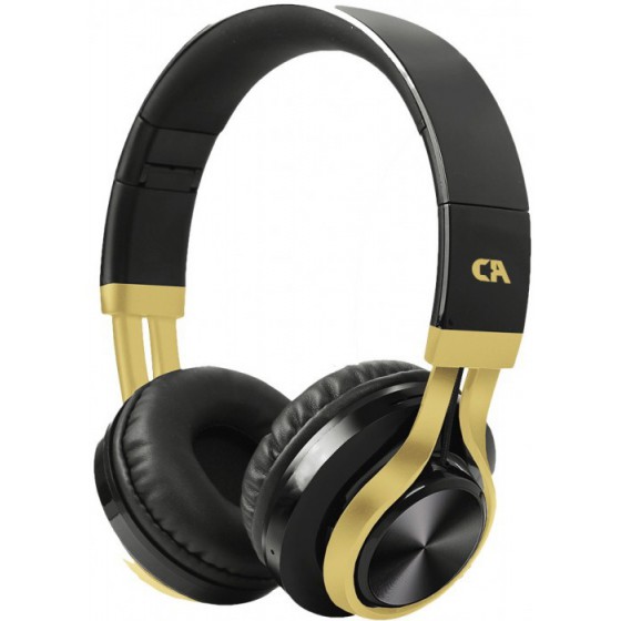 CRYSTAL AUDIO OE-02-KG BLACK-GOLD ON-EAR HEADPHONES