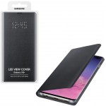 SAMSUNG ���� ��� S10 PLUS G975 LED VIEW COVER BLACK - (EF-NG975PBEGWW)