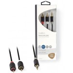 NEDIS STEREO AUDIO CABLE 3.5MM MALE - 2X RCA MALE 0.5M - (CABW22200AT05)