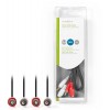 NEDIS STEREO AUDIO CABLE 2X RCA MALE - 2X RCA MALE 1.0M BLACK - (CAGB24200BK10)