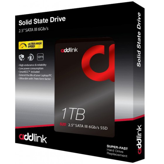 ADDLINK 1TB SSD SATA III 3D NAND FLASH - (AD1TBS20S3S)