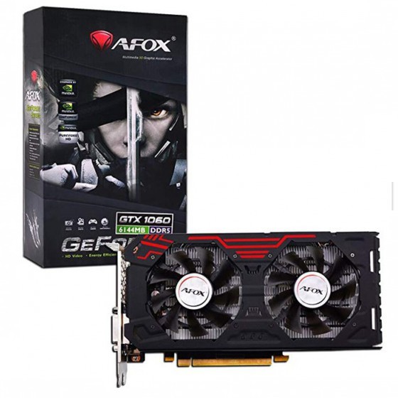 AFOX GTX 1060 6GB GDDR5 192BIT - (AF1060-6144D5H4-6GB)
