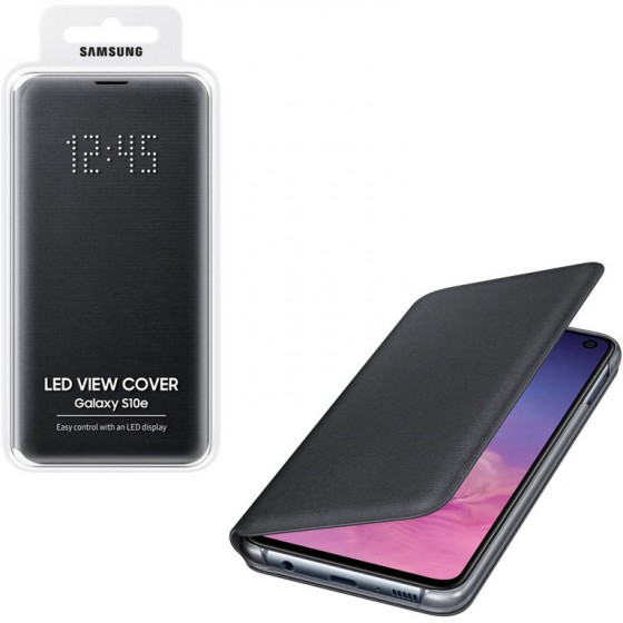 SAMSUNG ���� ��� S10E G970 LED VIEW COVER BLACK - (EF-NG970PBEGWW)