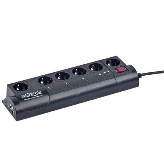 ENERGENIE PROGRAMMABLE SURGE PROTECTOR WITH LAN INTERFACE 4 SOCKETS - (EG-PMS2-LAN)