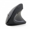 GEMBIRD WIRELESS ERGONOMIC 6 BUTTON OPTICAL MOUSE BLACK - (MUSW-ERGO-01)