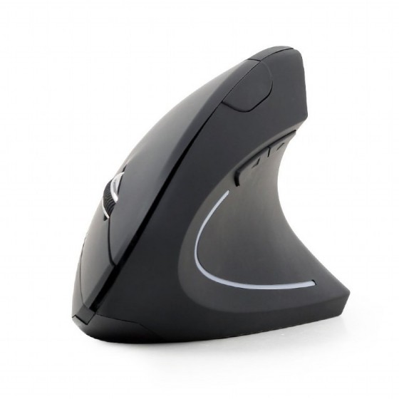 GEMBIRD WIRELESS ERGONOMIC 6 BUTTON OPTICAL MOUSE BLACK - (MUSW-ERGO-01)