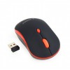 GEMBIRD WIRELESS OPTICAL MOUSE BLACK/RED - (MUSW-4B-03-R)