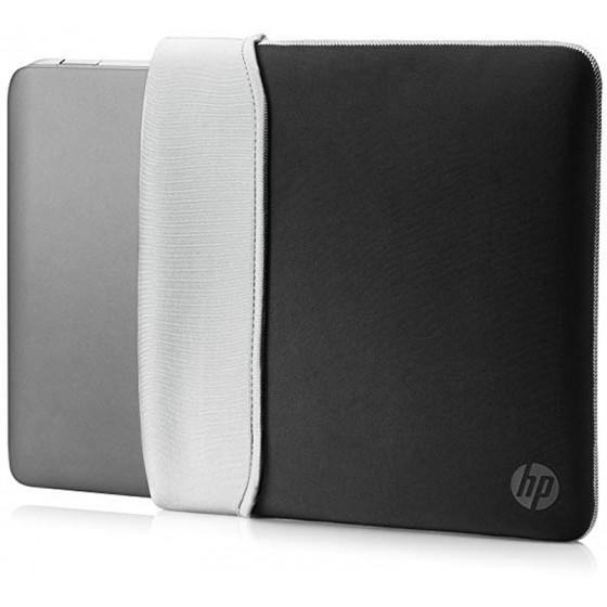 HP 15.6 NEOPRENE REVERSIBLE SLEEVE BLACK/SILVER - (2UF62AA)