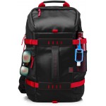 HP 15.6 ODYSSEY BLACK-RED BACKPACK - (X0R83AA)