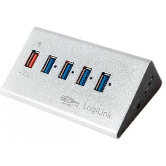 LOGILINK HUB USB 3.0 HIGH SPEED + PSU - (UA0227)