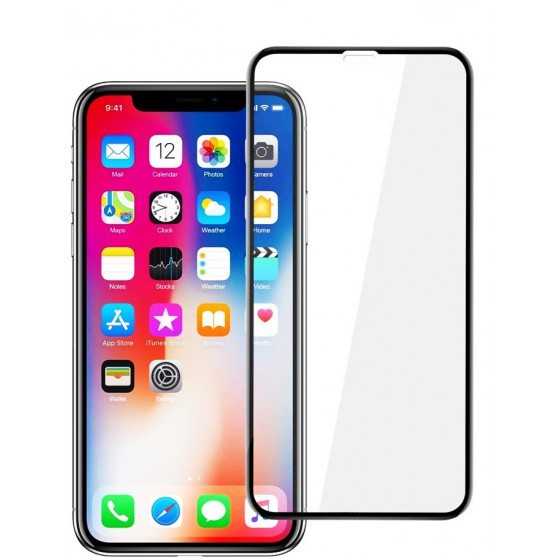 POWERTECH TEMPERED GLASS 5D FULL GLUE ��� IPHONE XS MAX ����� - (TGC-0240)