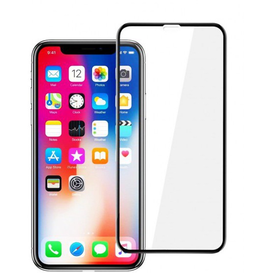 POWERTECH TEMPERED GLASS 5D FULL GLUE ��� IPHONE XR ����� - (TGC-0238)