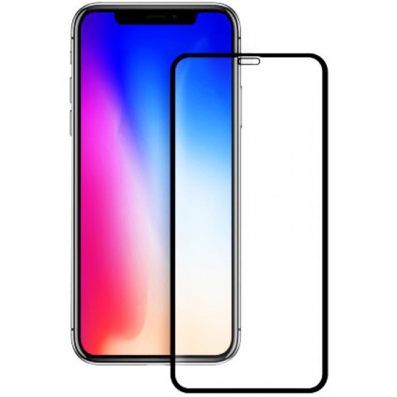 POWERTECH TEMPERED GLASS 5D FULL GLUE ��� IPHONE XS ����� - (TGC-0239)